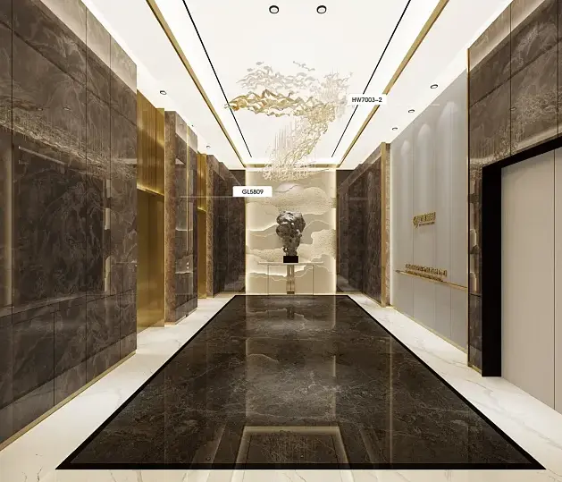 Marmer Nie selfklevende PVC/Pet Film