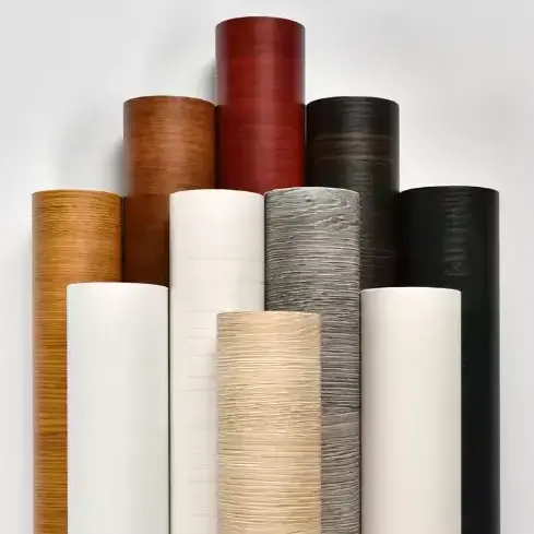 Vacuum Press Wood Grain PVC Heat Shrink Film